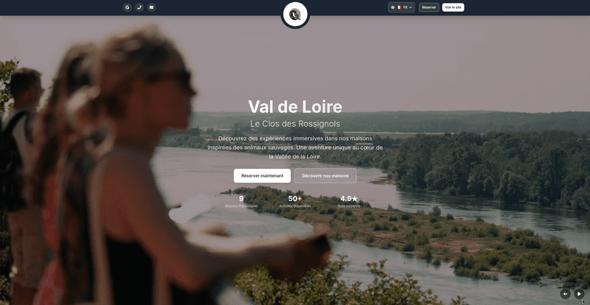 Landing Page Val De Loires France